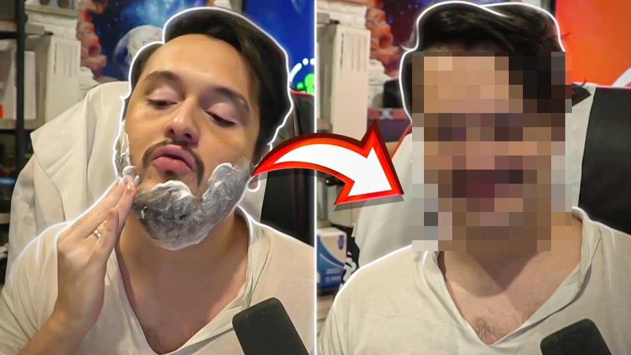 DOUGLAS FAZENDO A BARBA AO VIVO E A REAÇÃO DA NAMORADA! 🤣