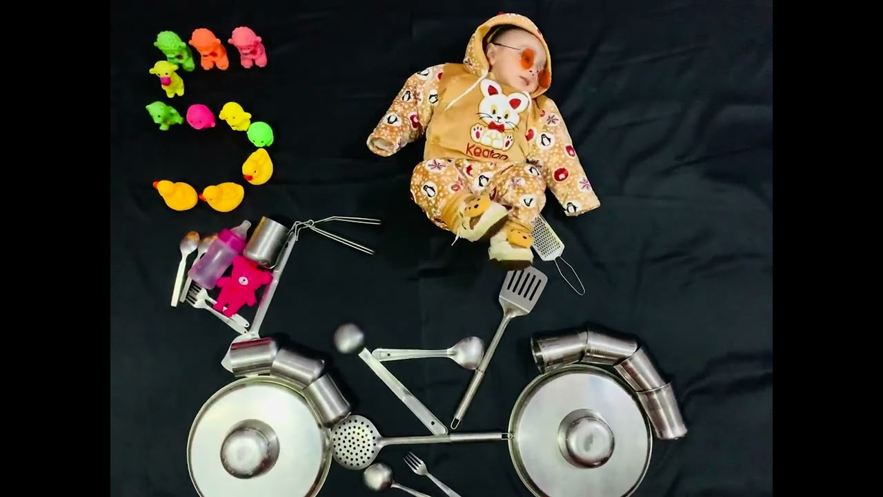 Five months baby birthday ideas at home 😻| cycle theme |baby girl🎉