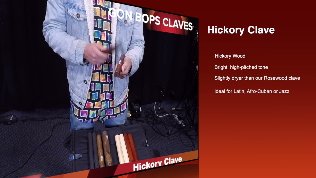 Gon Bops Hickory Claves