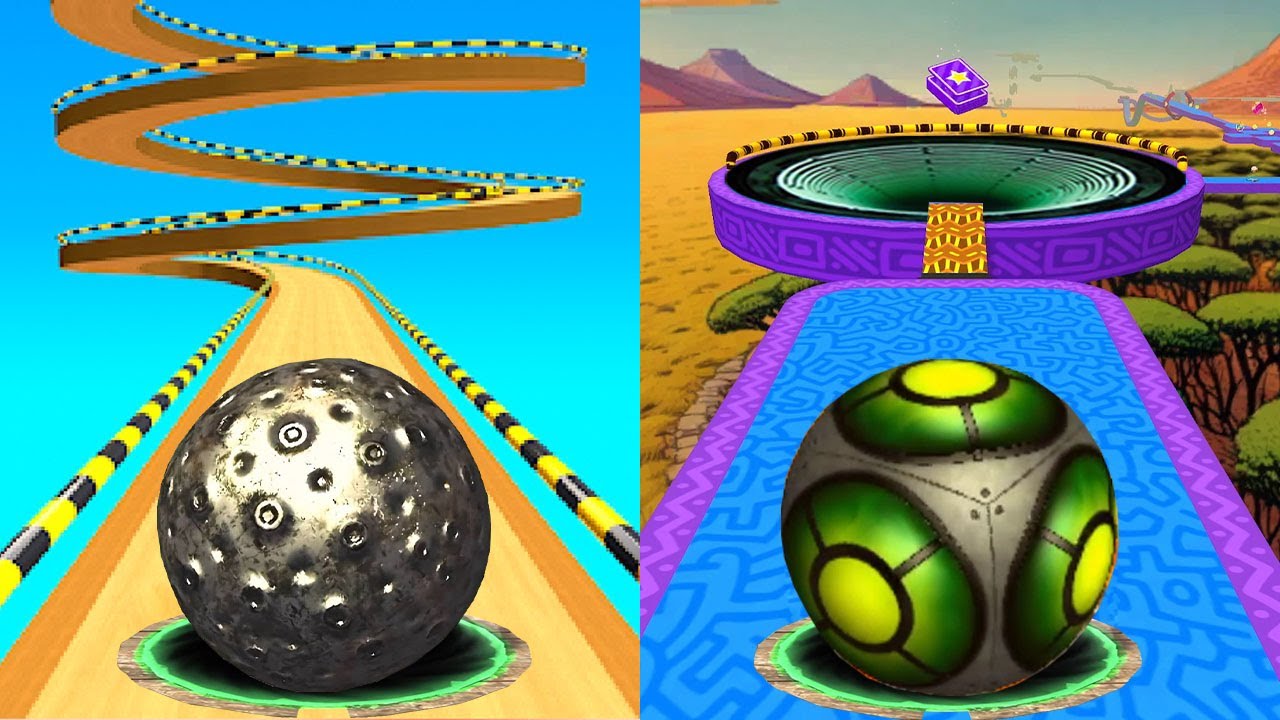 Going Balls VS Rollance Adventure Ball, Action Balls, Rolling Balance Ball, Rolling Ball Sky Escape