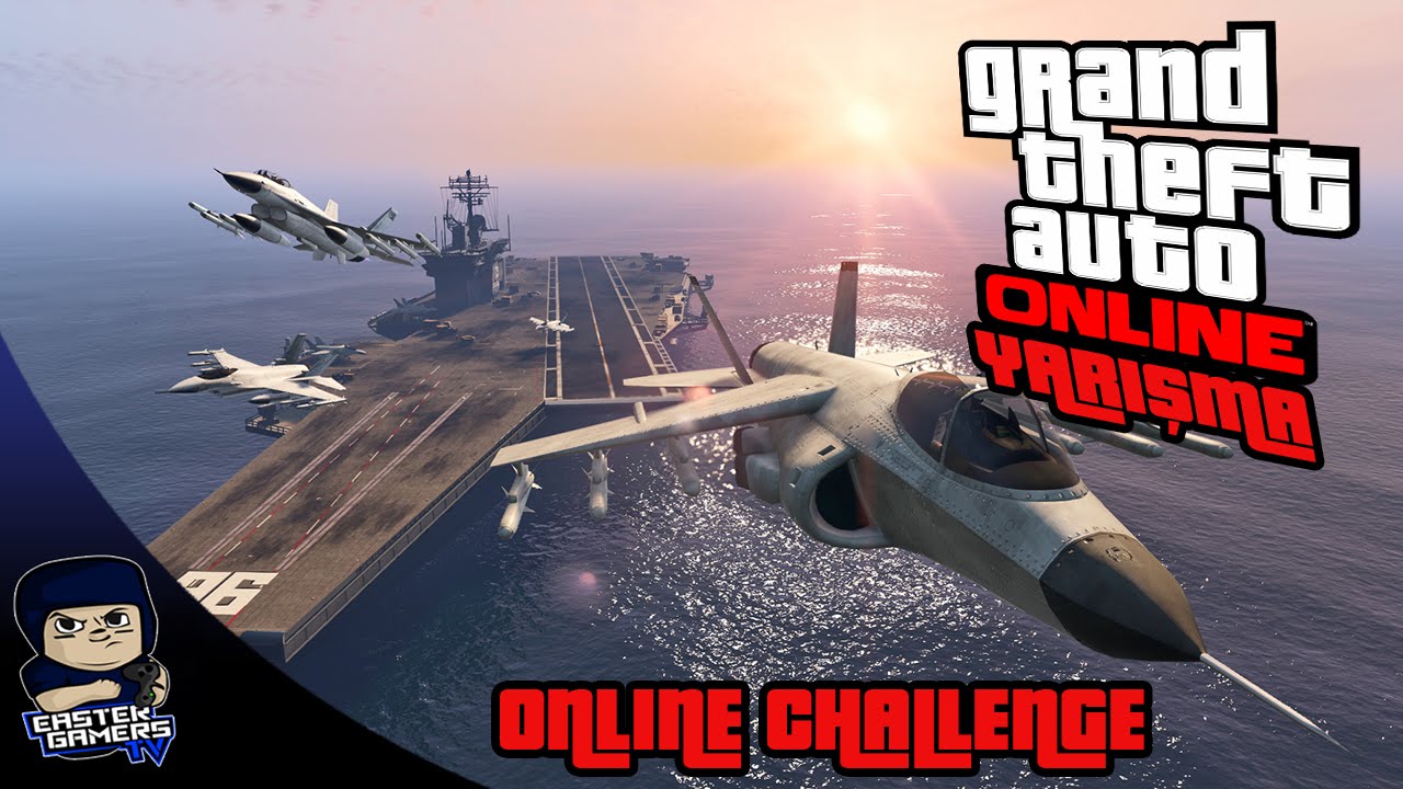 KAMU KIZI İLE GTA V ONLINE UÇAK YARIŞI / ONLINE CHALLENGE (w/Oyunportal)