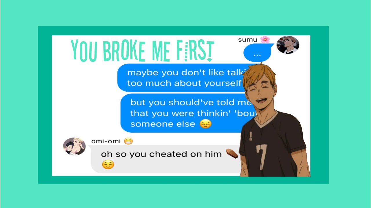 Haikyuu Lyric Prank || Atsumu Miya || you broke me first - Tate McRae