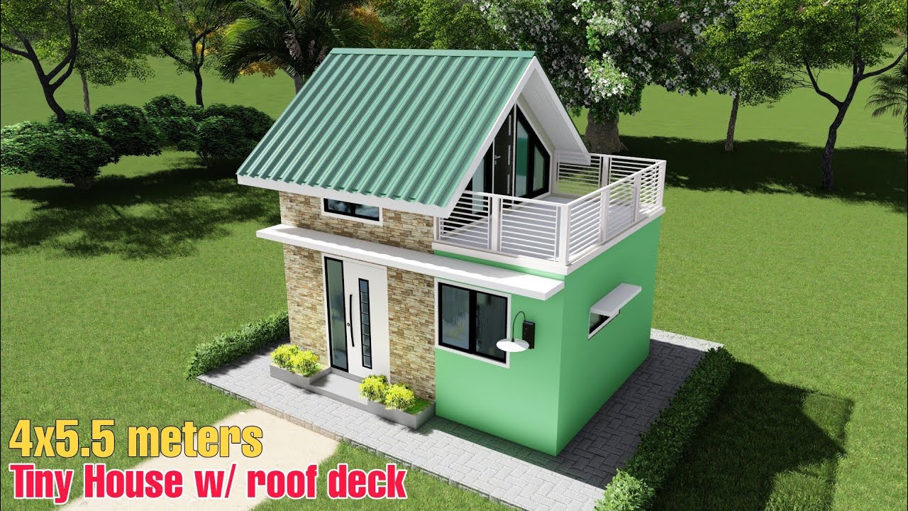 House Design | Modern House Design | loft Bedroom | 4 x 5.5meters (13 ft x 18 ft)