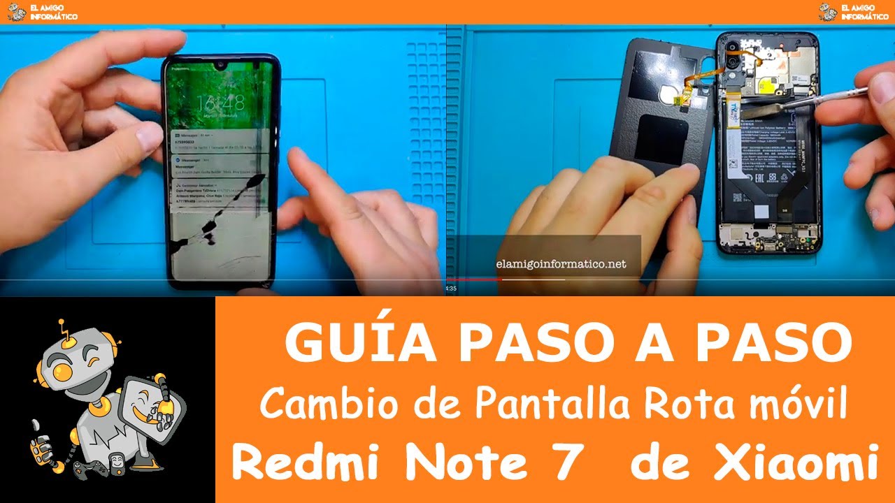 Guía paso a paso del Cambio de Pantalla del móvil Redmi Note 7 de Xiaomi