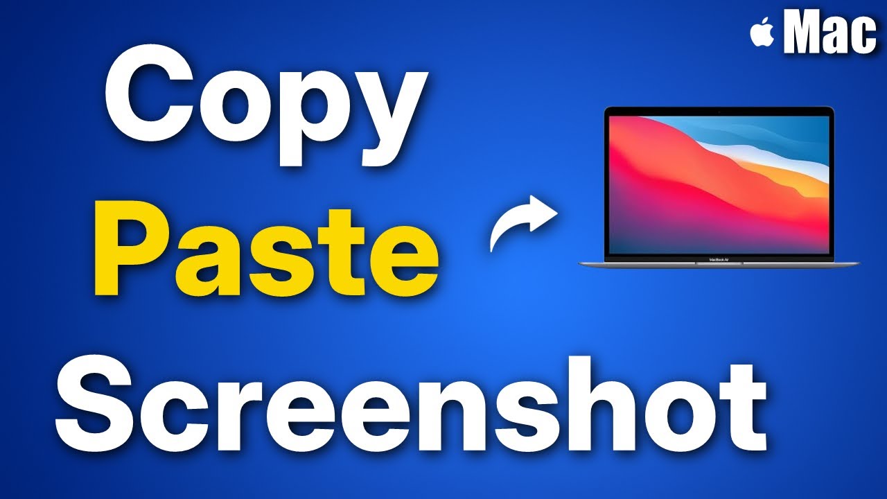 How to Paste a Screenshot taken on Mac