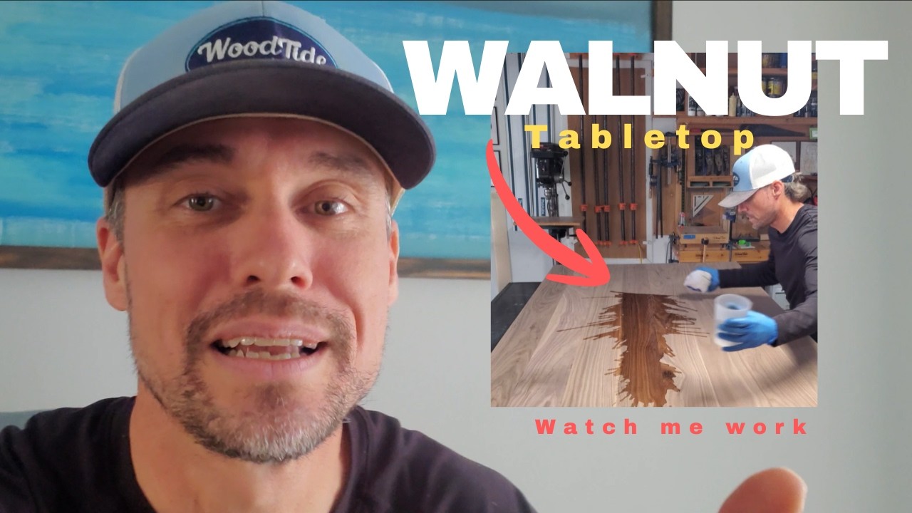 I Make a Walnut Tabletop UNCUT