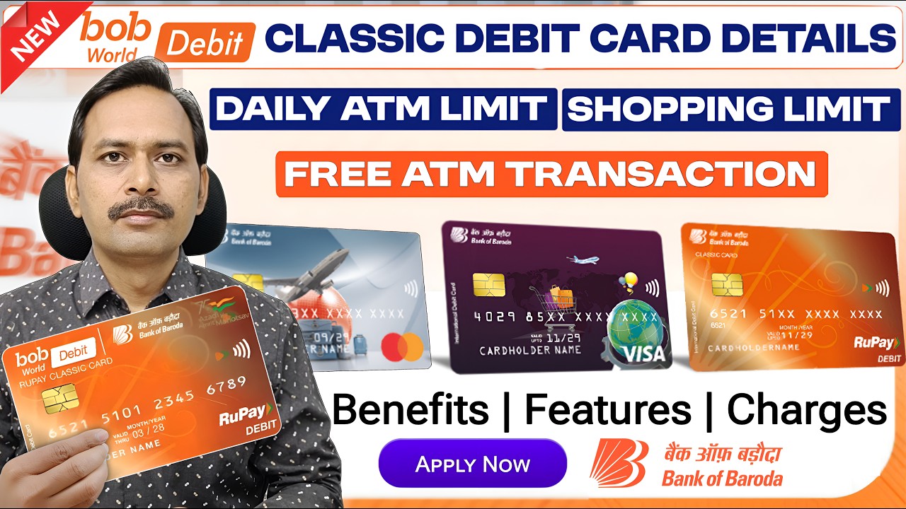 Bank of Baroda Classic Debit Card 2026 💳 | Benefits, Charges & Apply Online!
