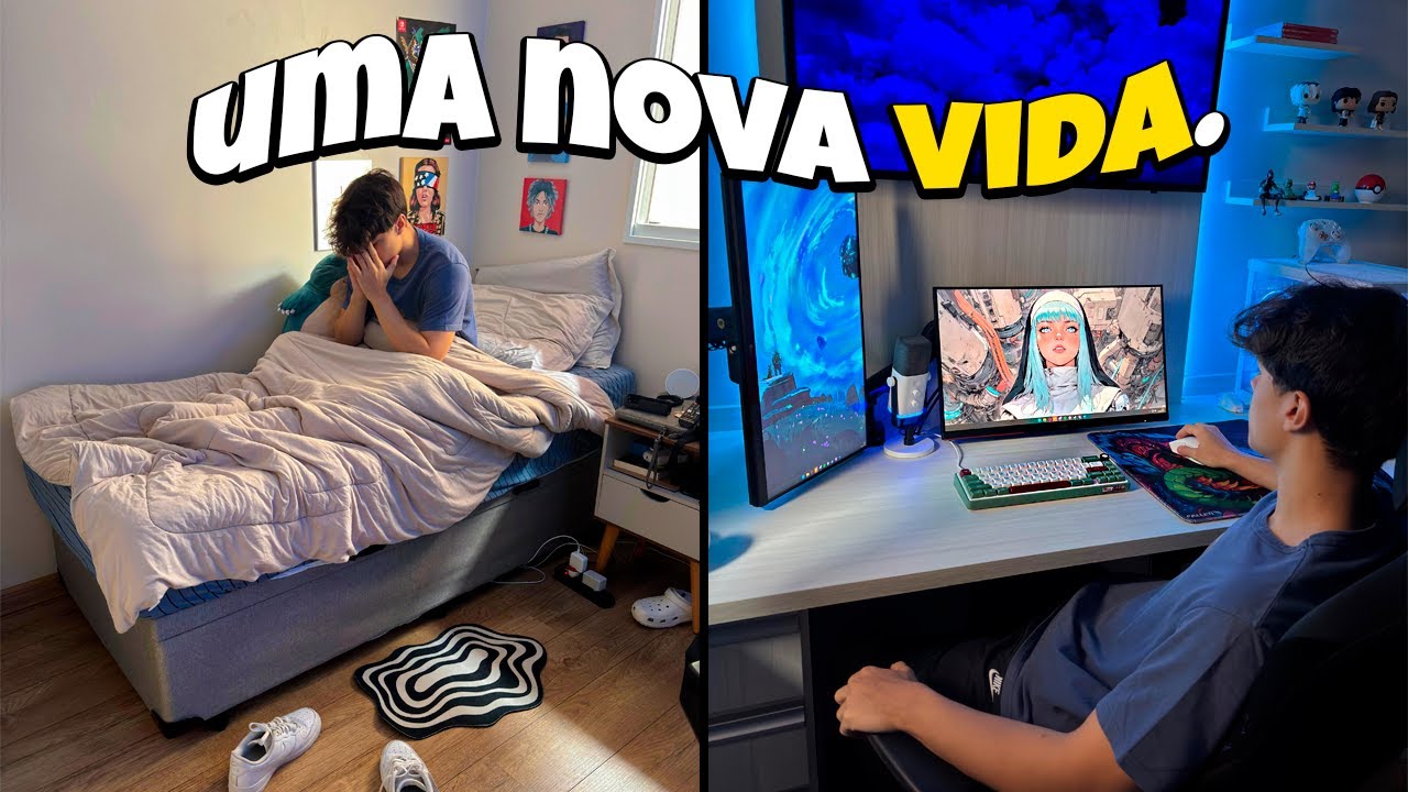 Dia de um Gamer com seu NOVO Setup NERVOSO! 😤