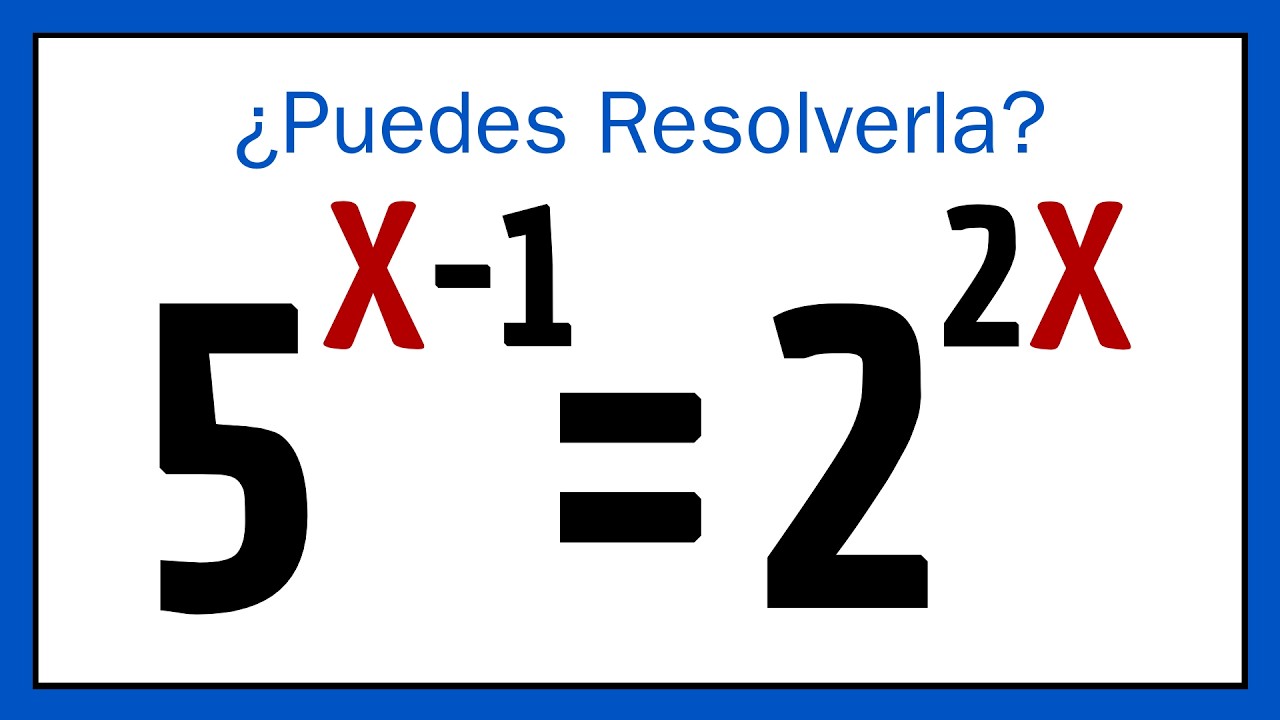 ECUACIÓN EXPONENCIAL con BASES DISTINTAS | ¿Podrías Resolverla?