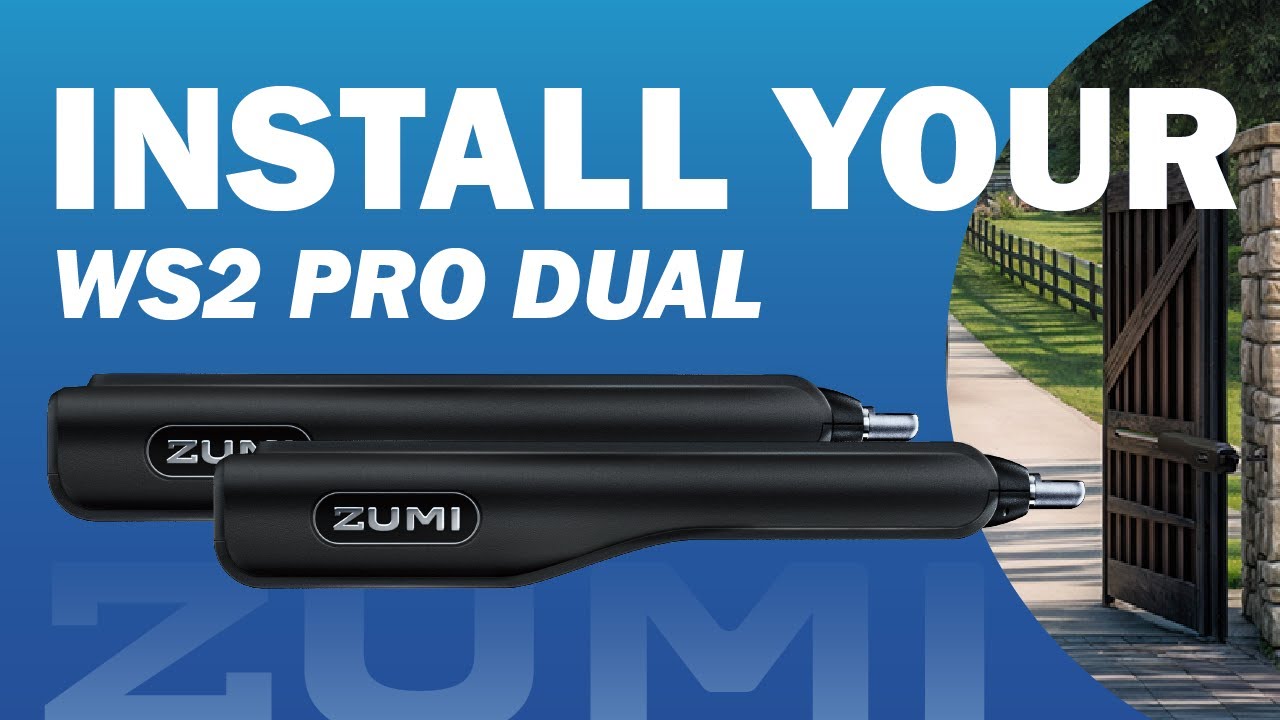 Safe, Smart, Stable for Every Home - ZUMI WS2 PRO Dual Swing Gate Opener Installation Guide