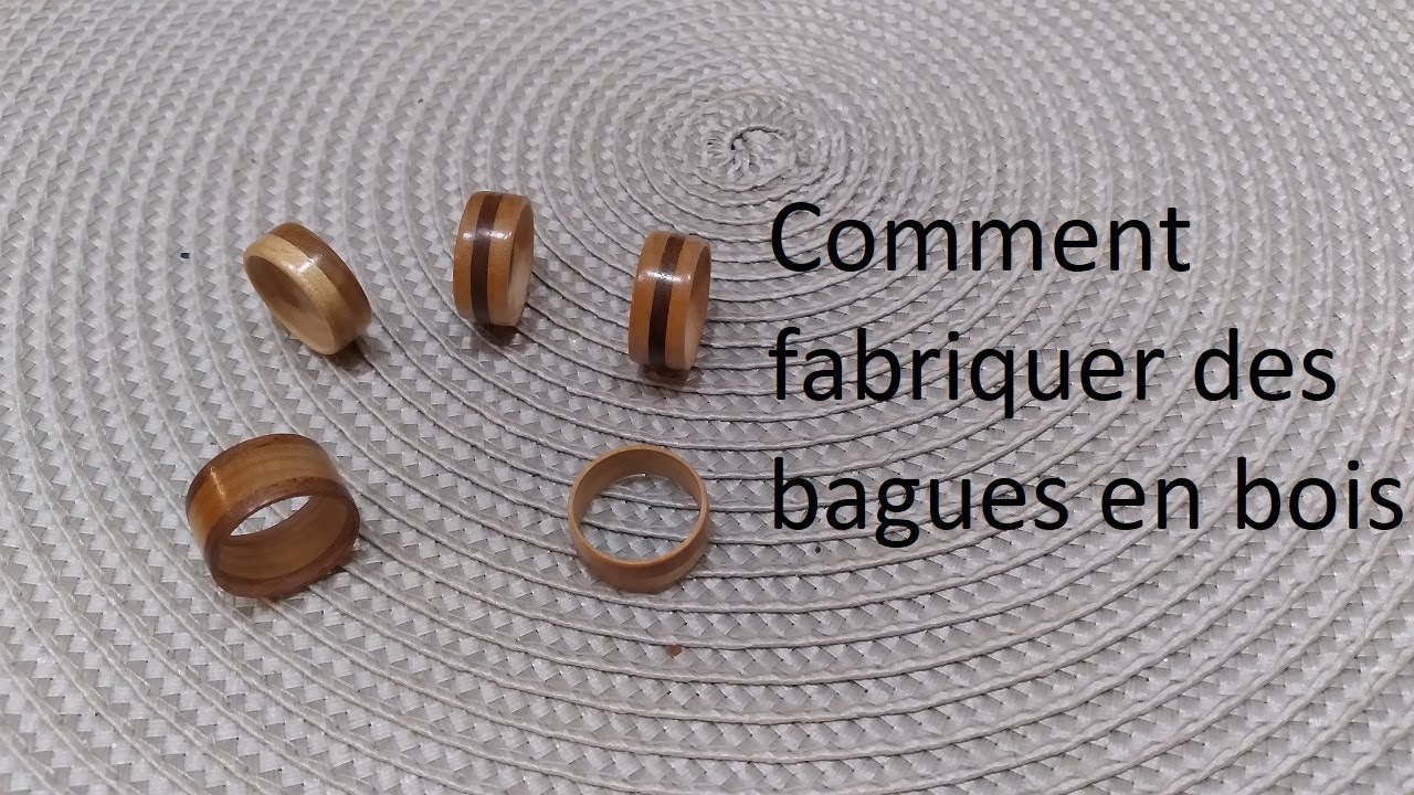 Comment faire des bagues en bois.