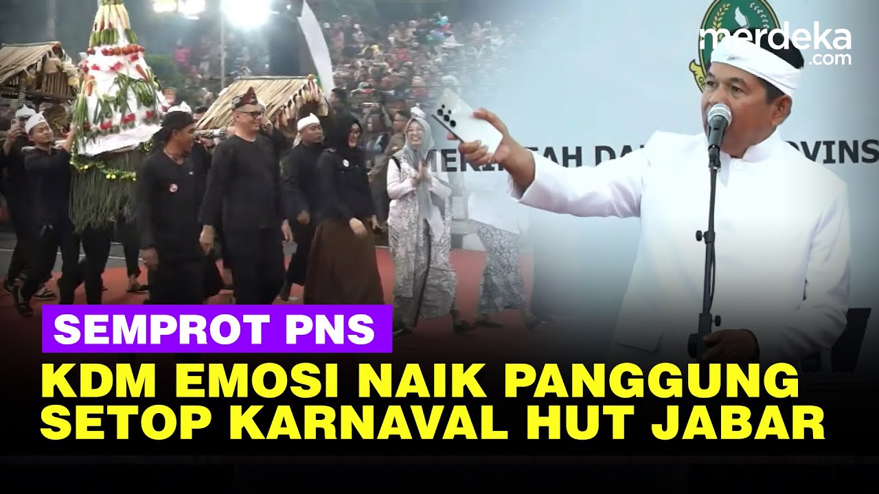 Momen Dedi Mulyadi Emosi Naik Panggung Setop Karnaval Semprot PNS Jabar: Mohon Ngerti Seni!