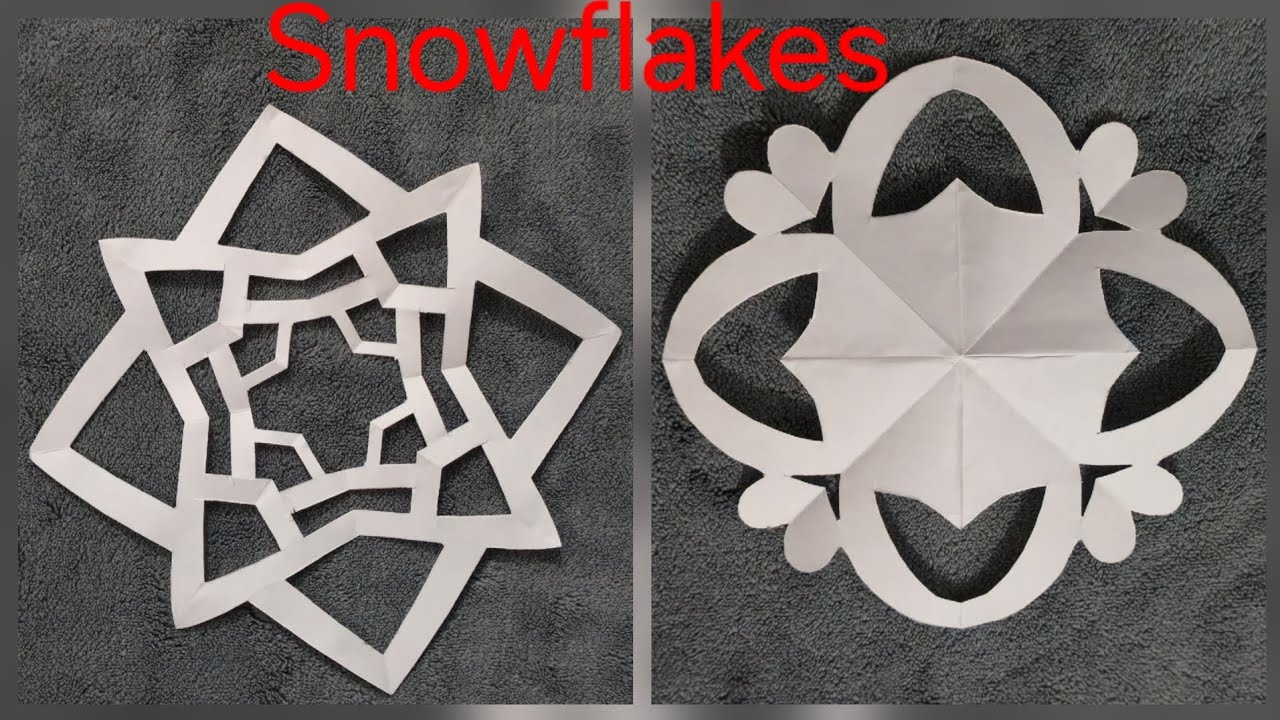 Snowflakes ❄️ || Making tutorial #snowflakes #rangoli #papercraft #video #viralvideo 