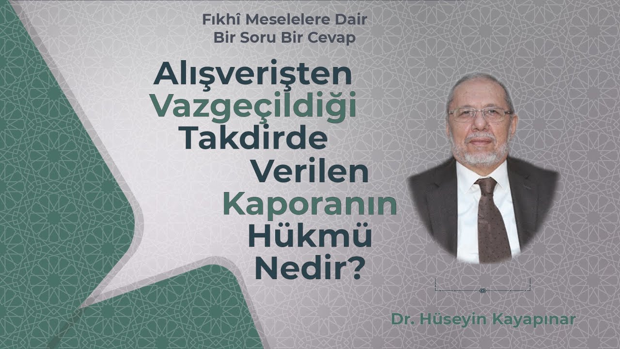 Alışverişten Vazgeçildiğinde Verilen Kaporanın Hükmü Nedir?