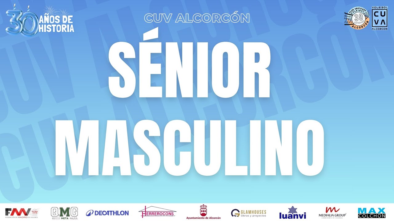 CUV ALCORCÓN - CV SANSE (SENIOR MASCULINO 1ª DIVISIÓN PREFERENTE)