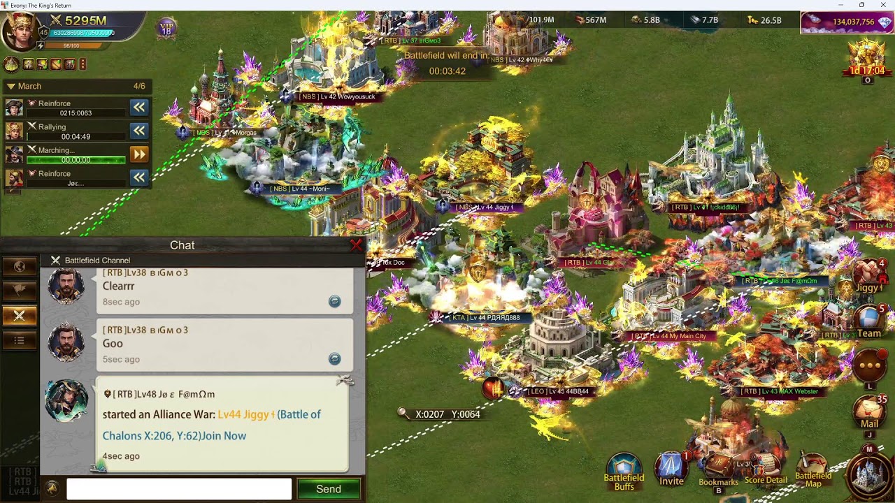 RTB Evony Live Stream