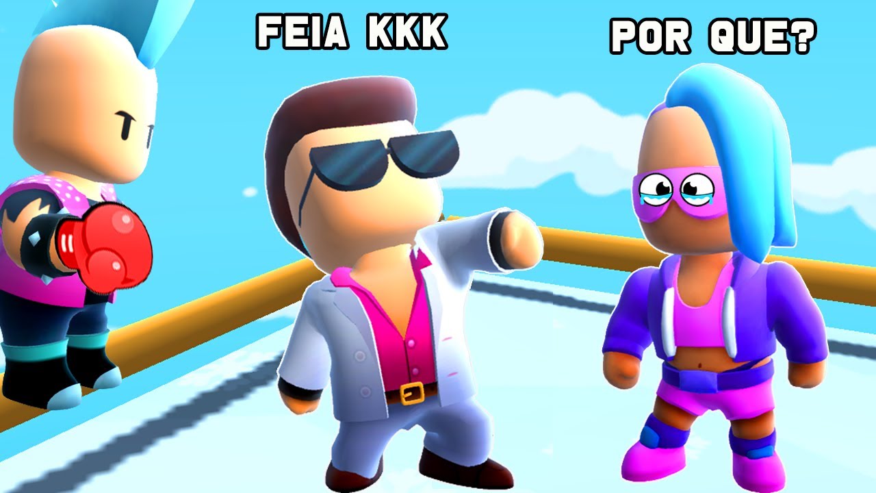 A CYBERPINK FOI HUMILHADA POR SER DIFERENTE NO STUMBLE GUYS (O PUNK DUDE AJUDOU ELA)