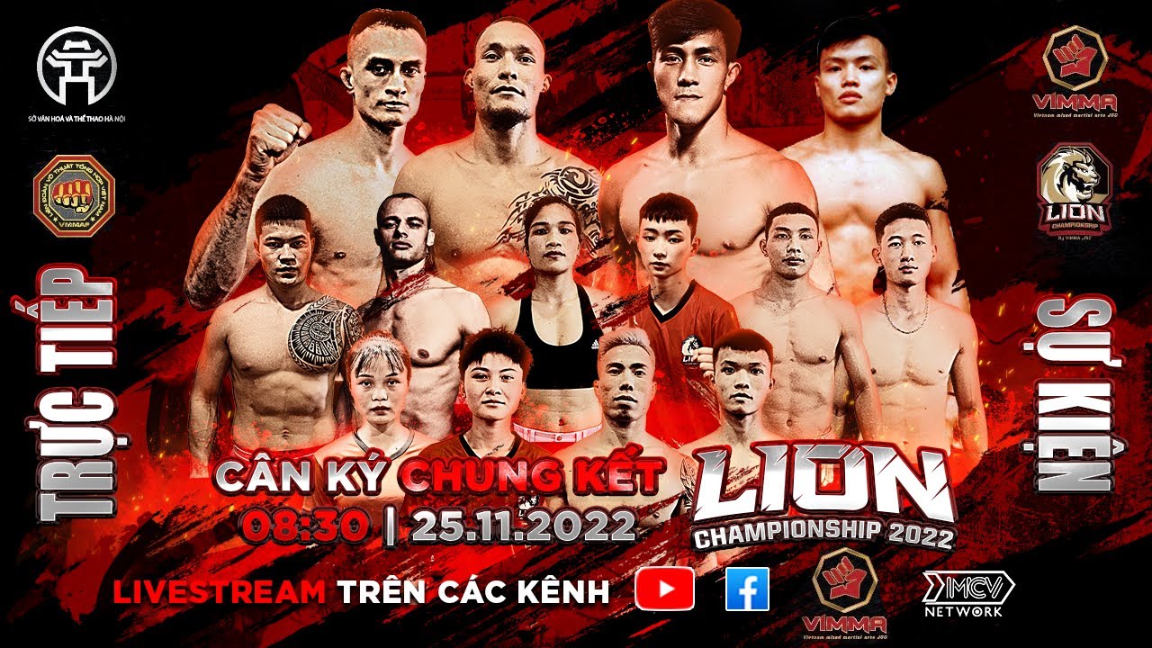 🔥Buổi C&acirc;n k&yacute; Chung kết Giải MMA Lion Championship 2022