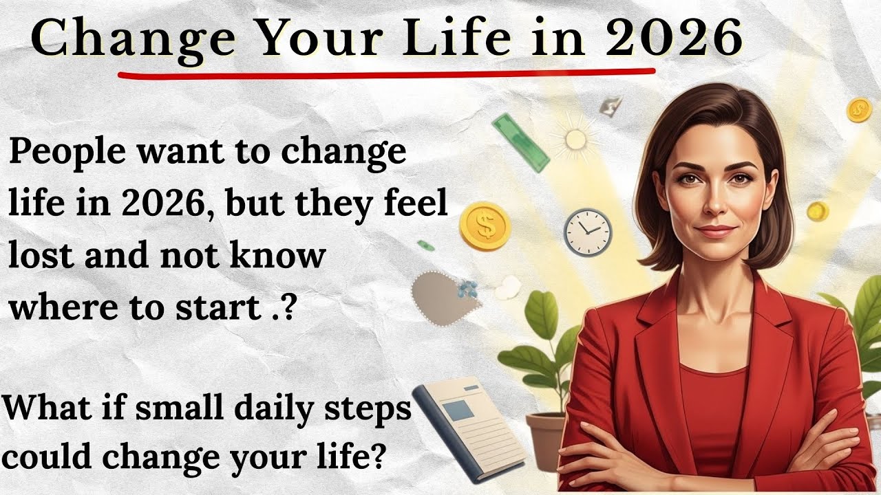 How to Change Your Life Better in 2026 | 6 Simple Steps | English Listening Practice (A2–B1)