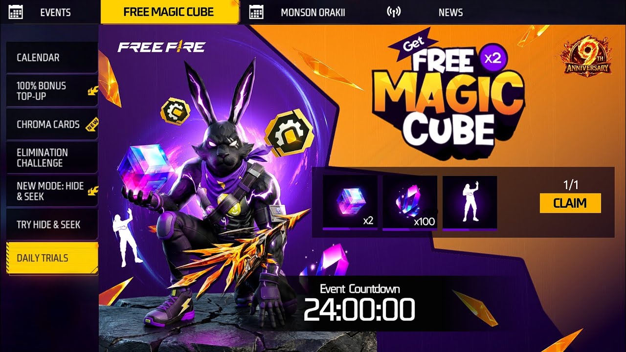 ফ্রিতে দুইটি😳ম্যাজিক কিউব নিয়ে নাও সবাই💥 Magic Cube Free Event | Free Fire New Event | FF New Event