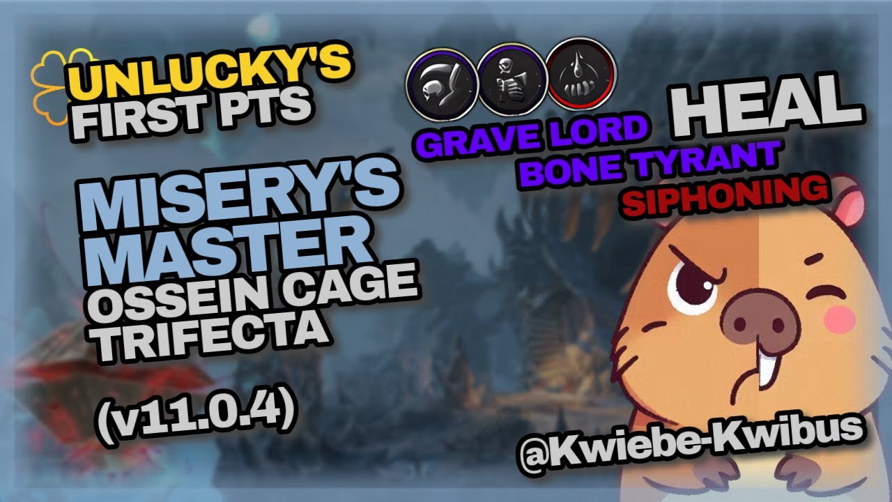 (ESO PTS Worm Cult pt.1 U46) vOC HM Misery Master [27:13 292771 Score] ft. Unlucky. Necro Healer POV