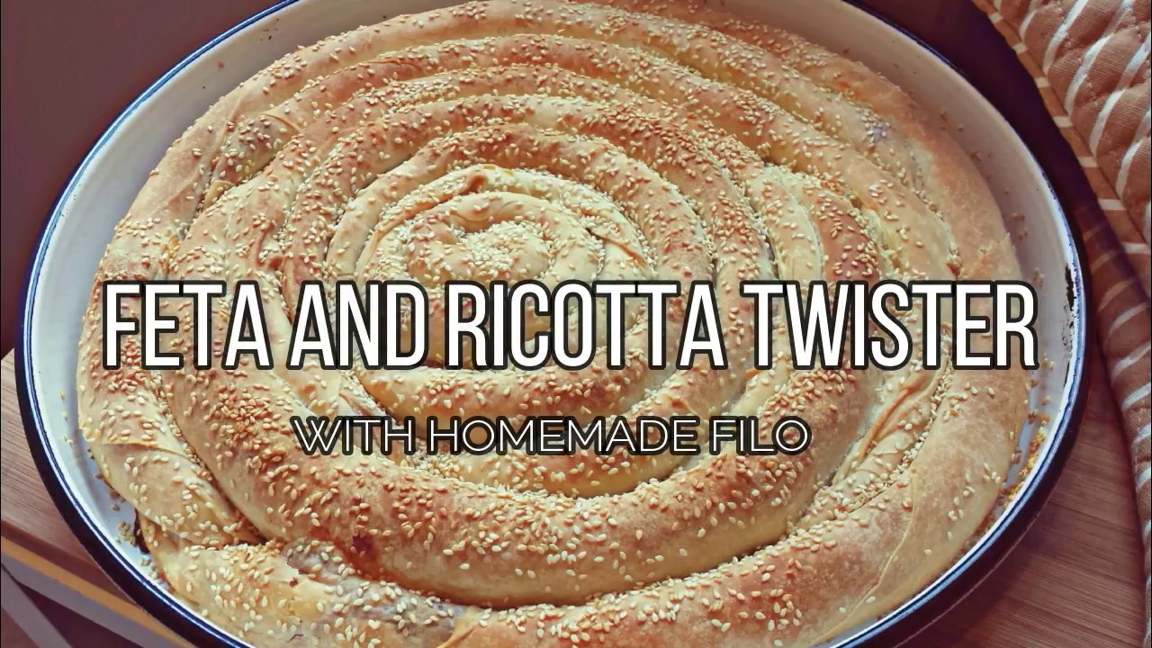 CHEESE TWISTER WITH  HOME MADE PHYLLO DOUGH - STRIFTI TIROPITA