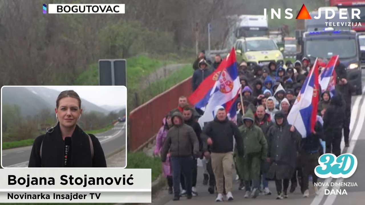 Građani sa Kosova i Metohije pešače ka Beogradu