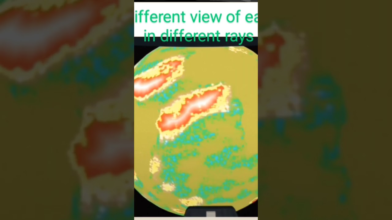 Earth view in different radiation #radiation #earth#nature#effects #jeeexampreparation #neetphysics