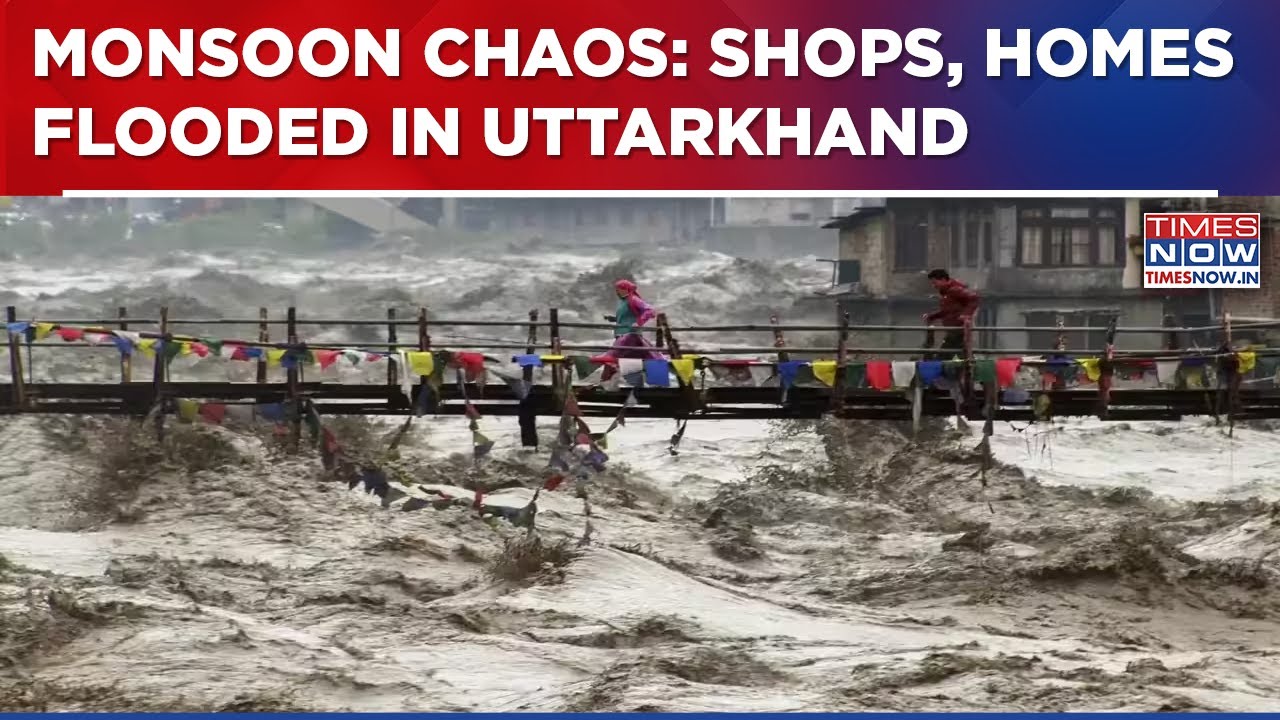 Uttarakhand Monsoon Mayhem: Heavy Rains Submerge Homes, Shops & Low-Lying Areas; Rescue Ops Underway