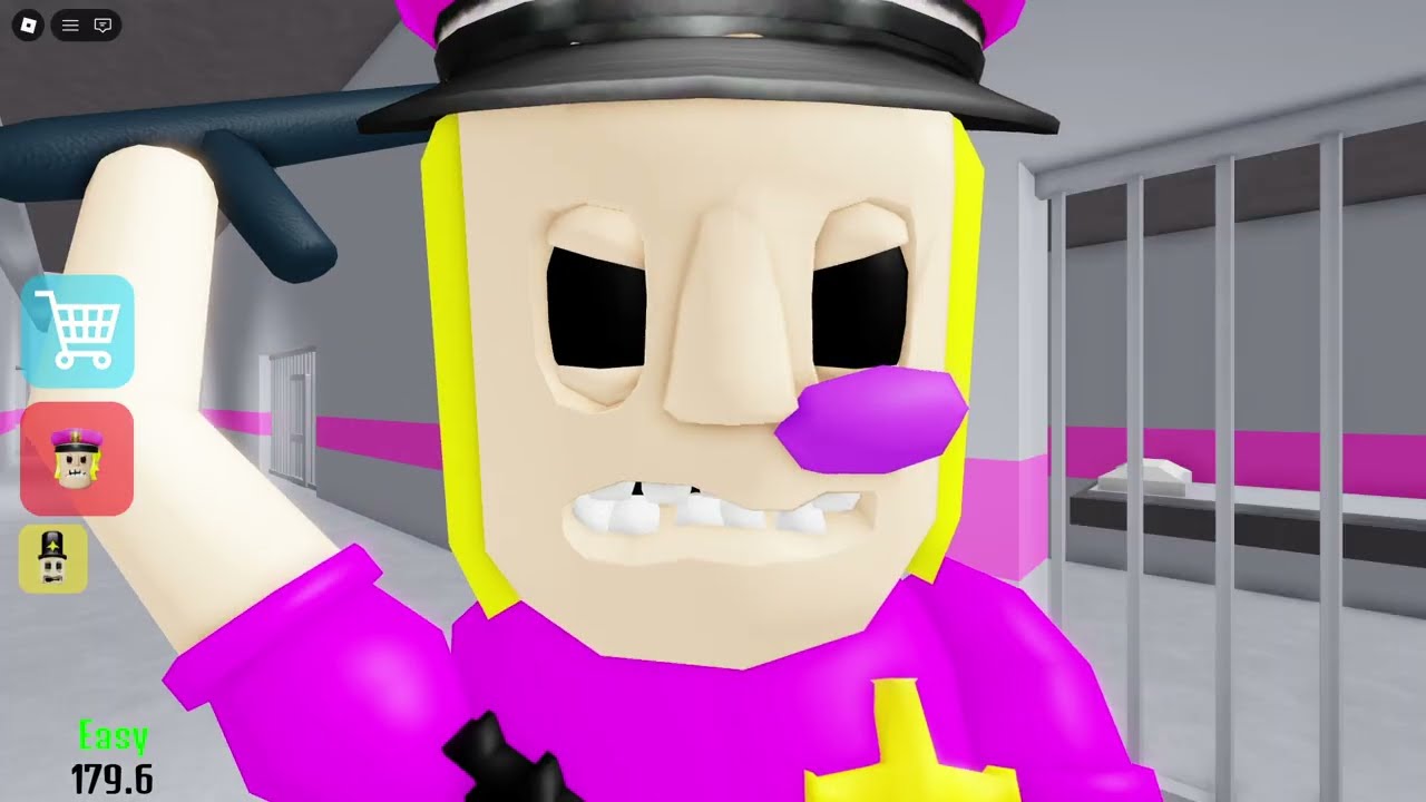 POLICE GIRL PRISON RUN! Obby roblox Gameplay Walkthrough No Death 4K
