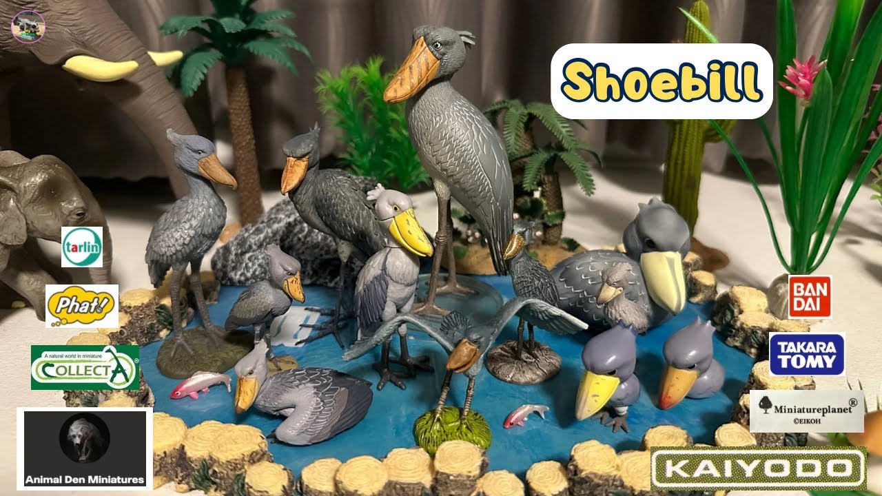 Shoebill นกกระสาปากพลั่ว CollectA Eikoh Kaiyodo Takara Tomy Bandai Tarlin Phat Animal Den Miniatures