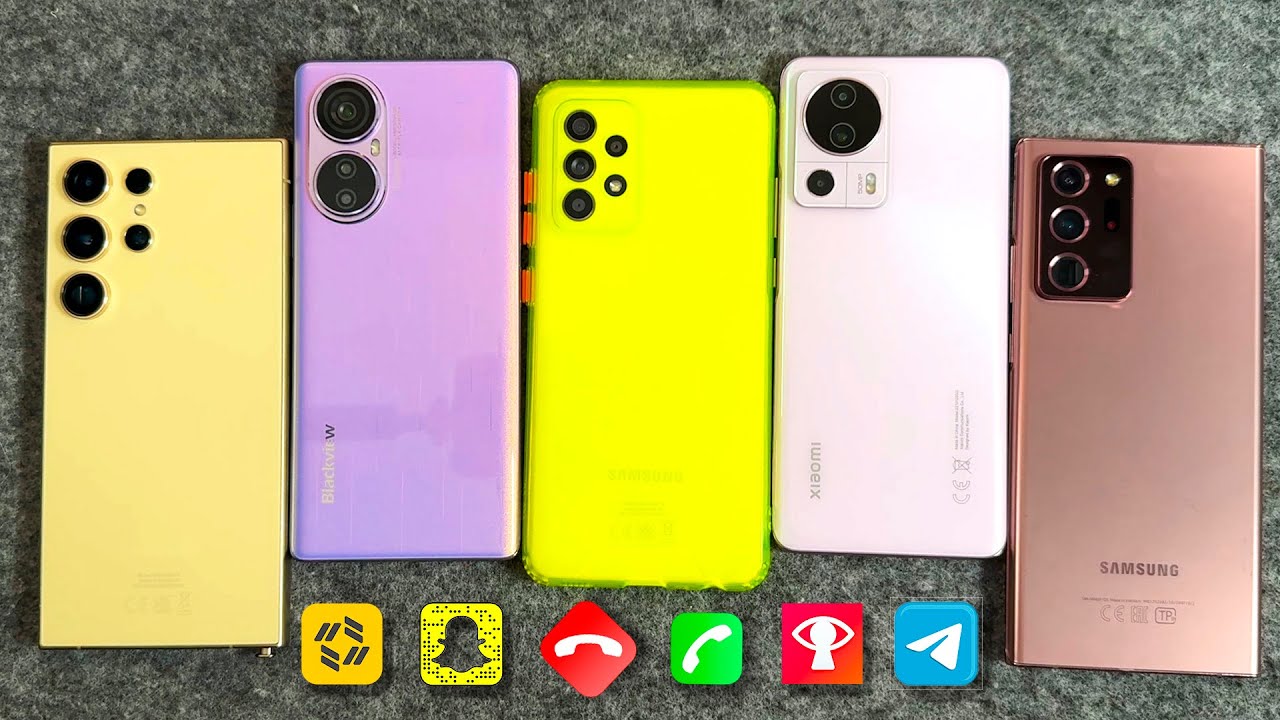 Samsung A55 +  Note 20 Ultra + S24 Ultra + Blackview + Xiaomi 13 - GUESS WHO Incoming Call