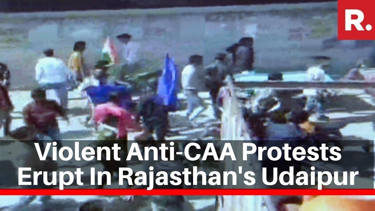 Violent Anti-CAA Protests Erupt In Rajasthan's Udaipur, Police Lathi-Charges Protesters