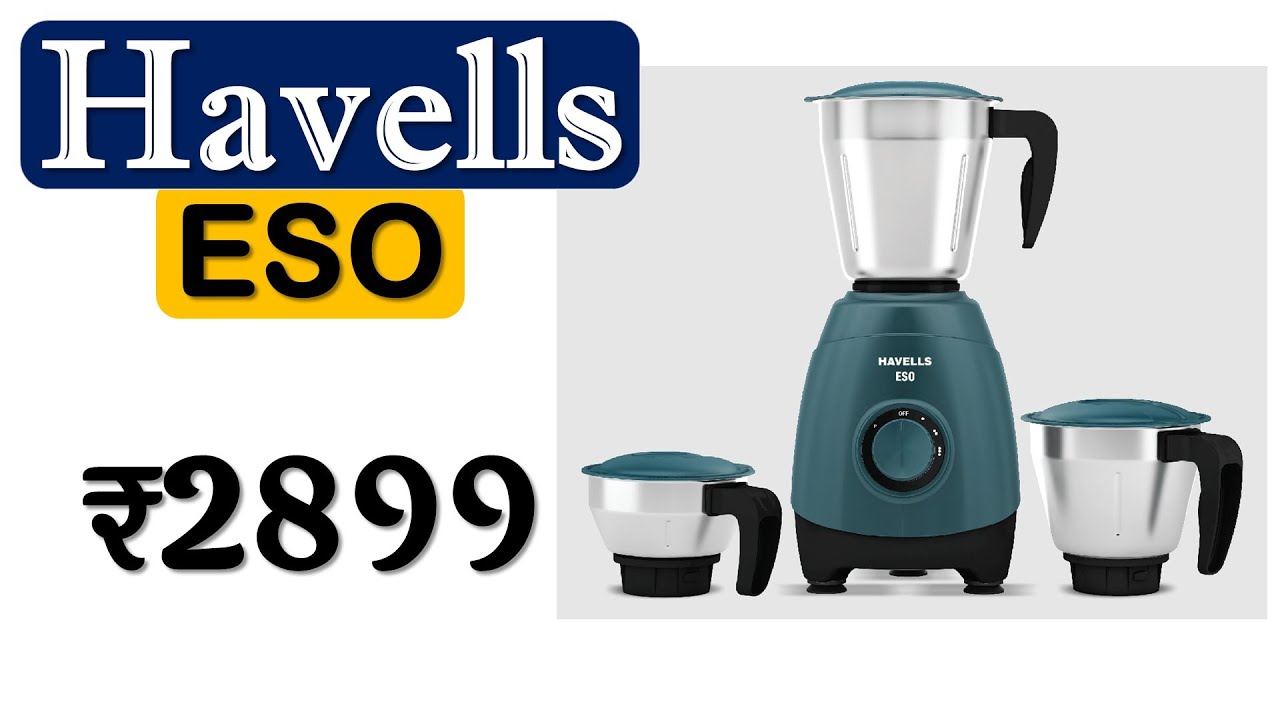 👉Havells ESO Mixer Grinder Review🔥​हैवेल्स मिक्सर ग्राइंडर🔥750W Mixer Grinder🔥Havells Mixer Grinder