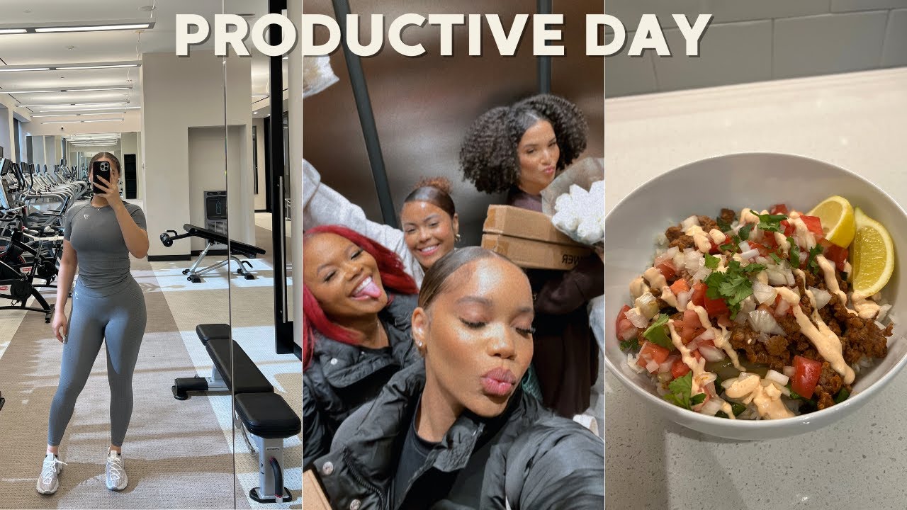 PRODUCTIVE DAY IN MY LIFE | Gym, Influencer Life, Cook With Me, etc.