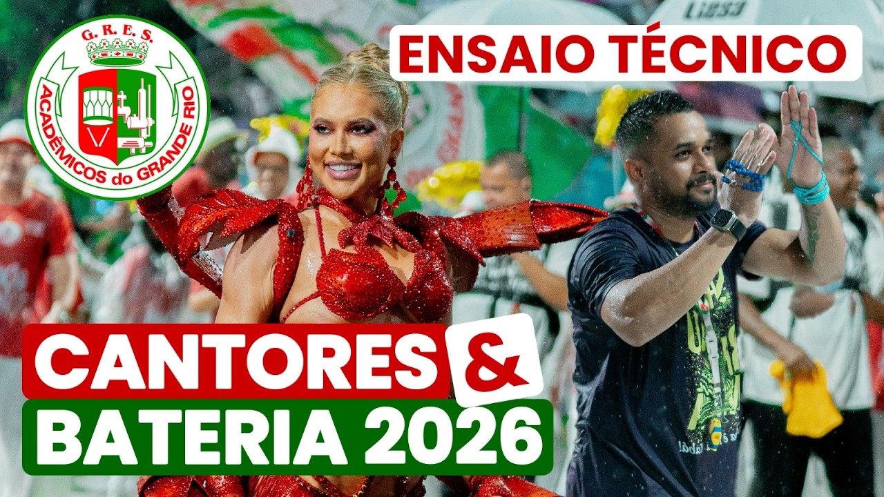 GRANDE RIO 2026 - 4K | ÚLTIMO ENSAIO TÉCNICO - LARGADA E PISTA | SAMBA AO VIVO #ET26