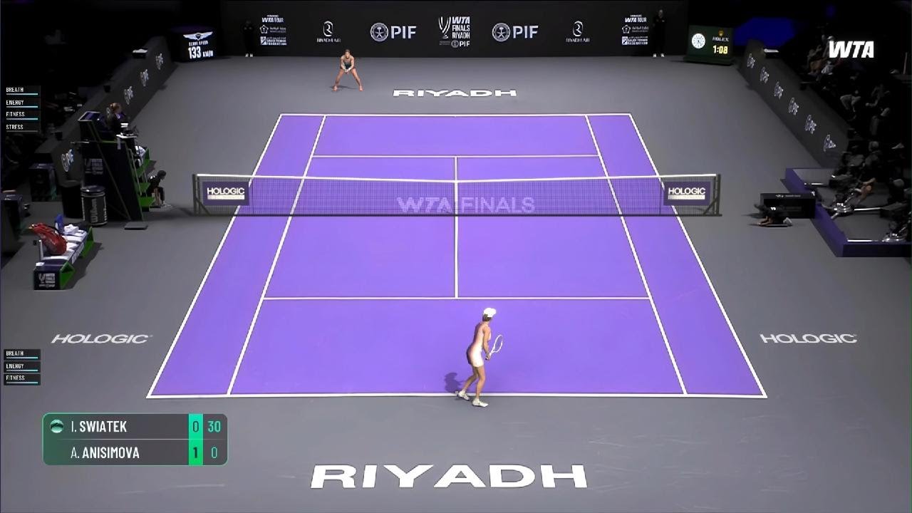 Swiatek vs Anisimova Riyadh 2025 TE4