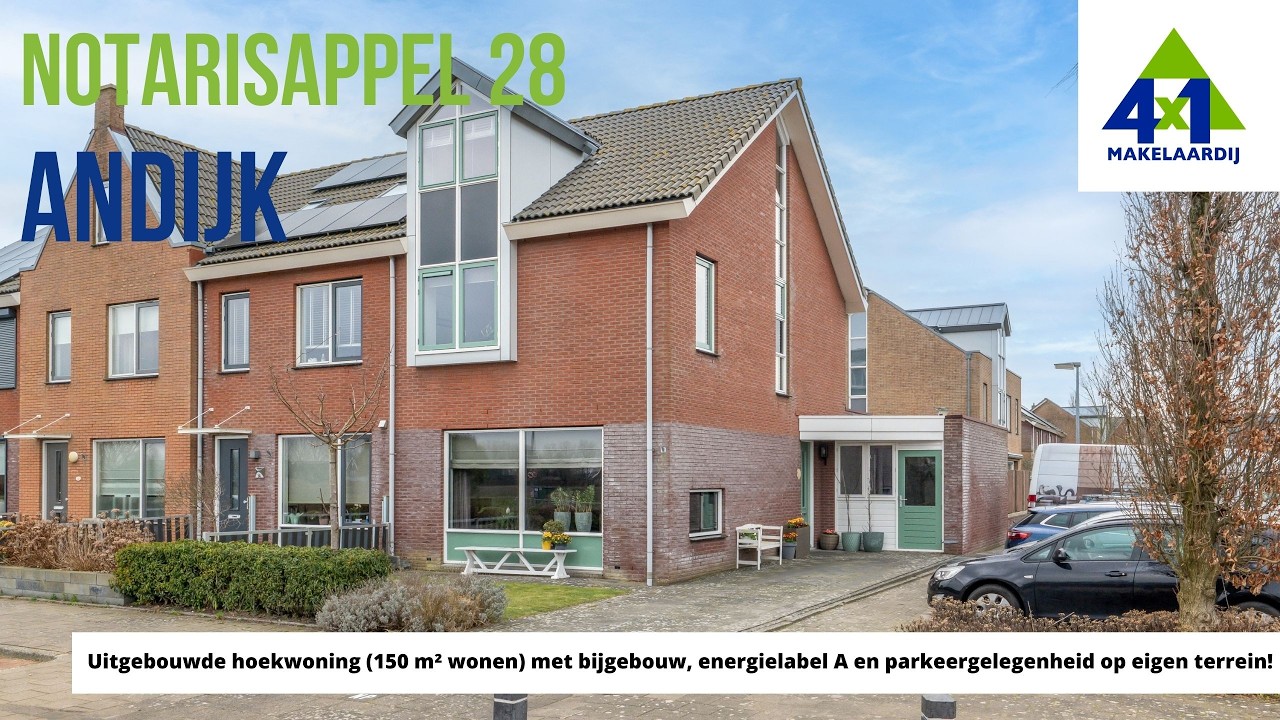 Uitgebouwde hoekwoning | Notarisappel 28 | Woningaanbod Andijk | 4x1 Makelaardij