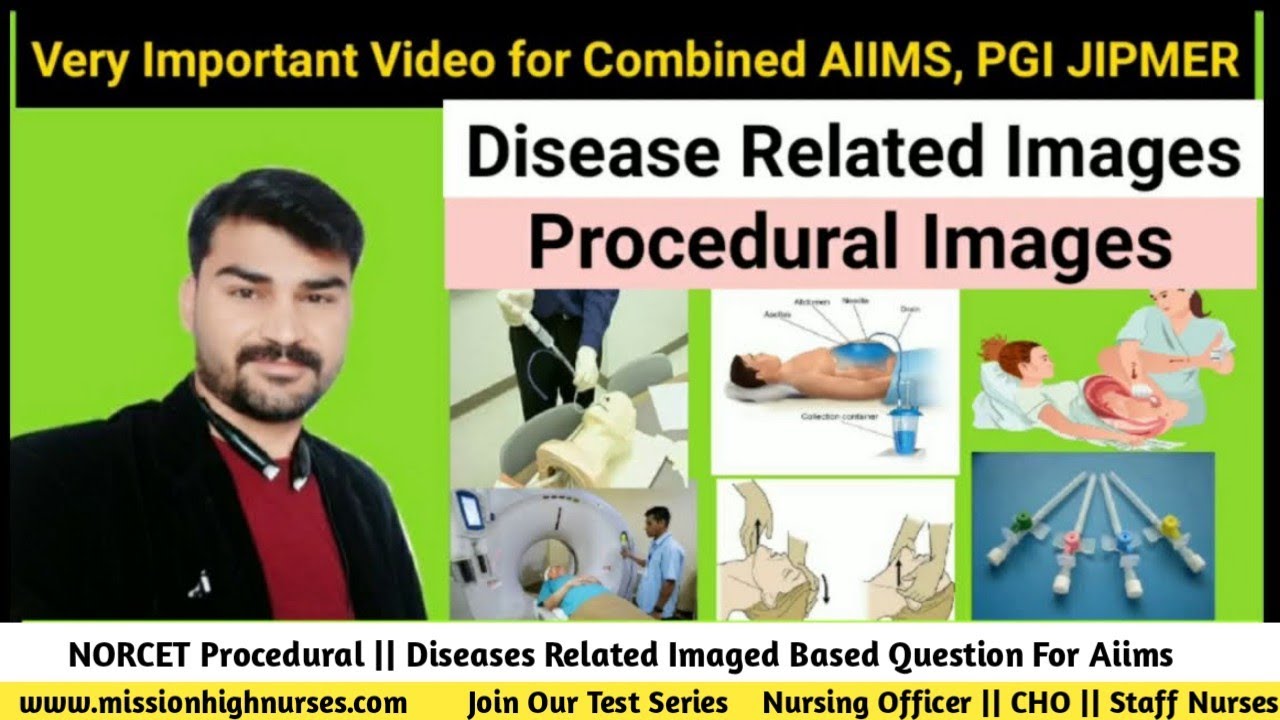 NORCET Image Based MCQ,Procedure Related Images for NORCET AIIMS,Image Based Question for NORCET PGI