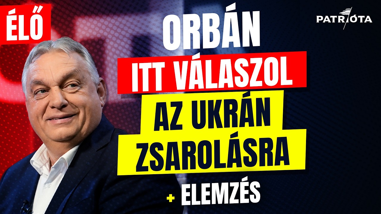 ÉLŐ: Orbán minden égető kérdésre választ ad a Megafon Klubon
