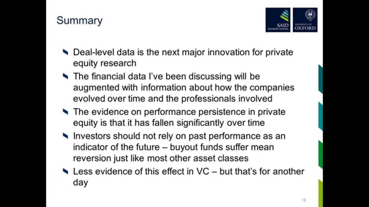 Webinar:Private Equity &ndash; looking inside the box