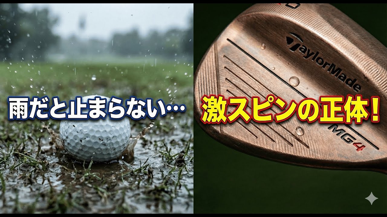 【衝撃】雨の日でもスピンが「止まる」魔法のウェッジ？テーラーメイドMG4の秘密兵器を完全解説！