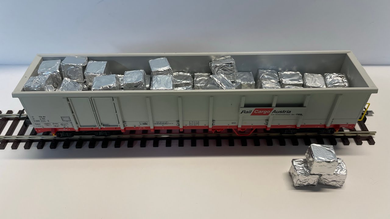 &bdquo;Aluschrottw&uuml;rfel&ldquo;-Ladegut f&uuml;r die Modelleisenbahn selbst erstellen
