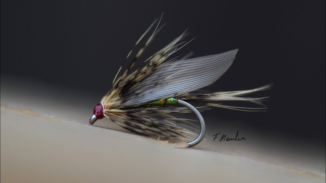 Fly tying a winged long soft hackle wetfly with Fabien Moulin
