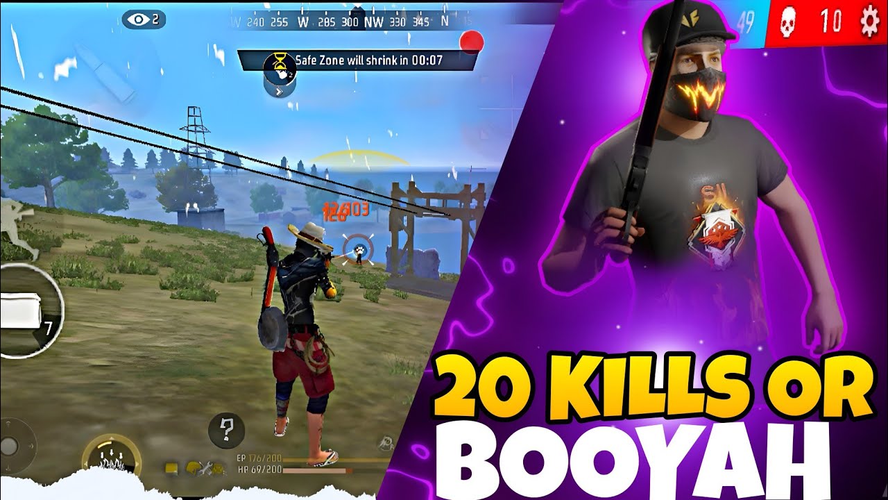 20 KILLS OR BOOYAH BR RANK PUSH|| Free Fire Br Rank Push gameplay #freefire 
