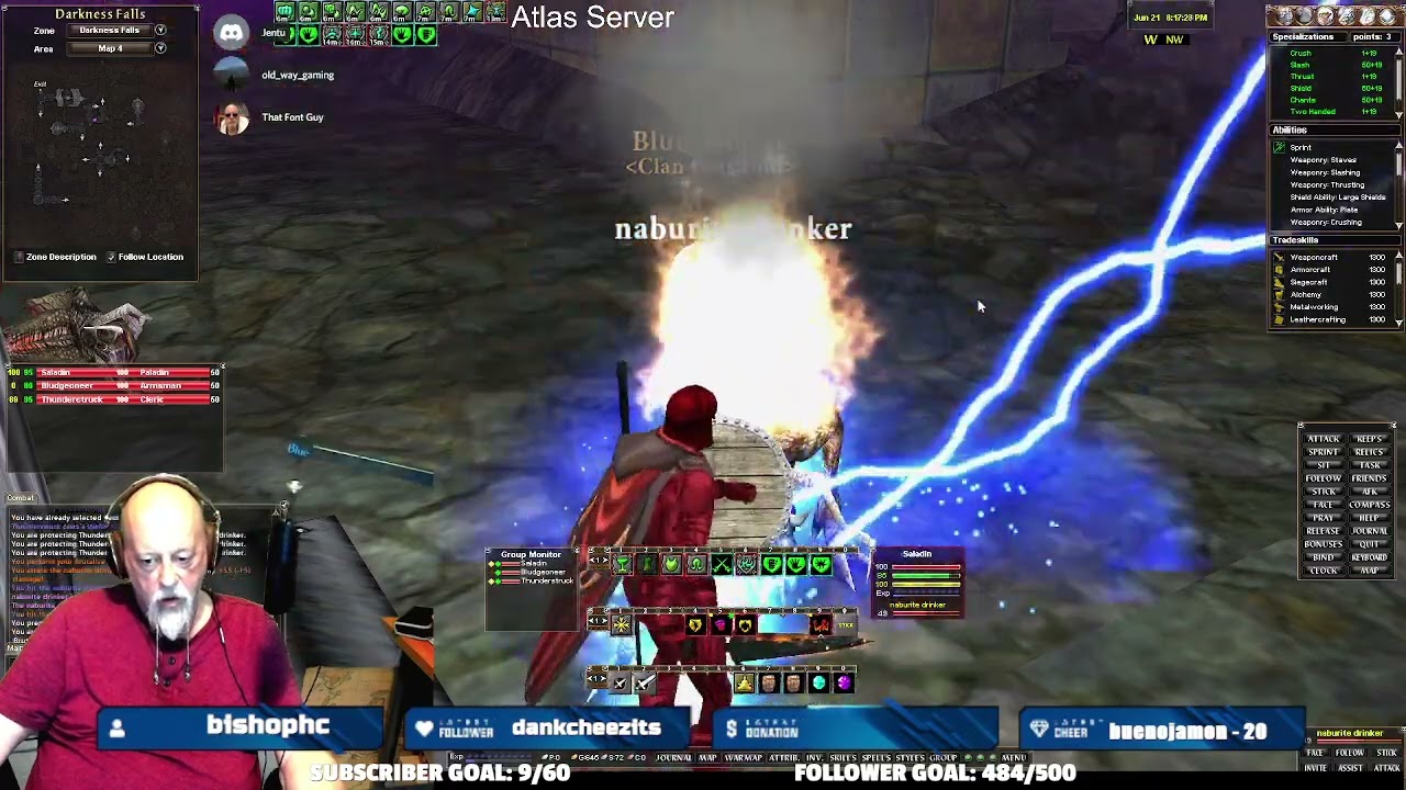 DAOC ATLAS - Albion - Pally, Armsman and Cleric