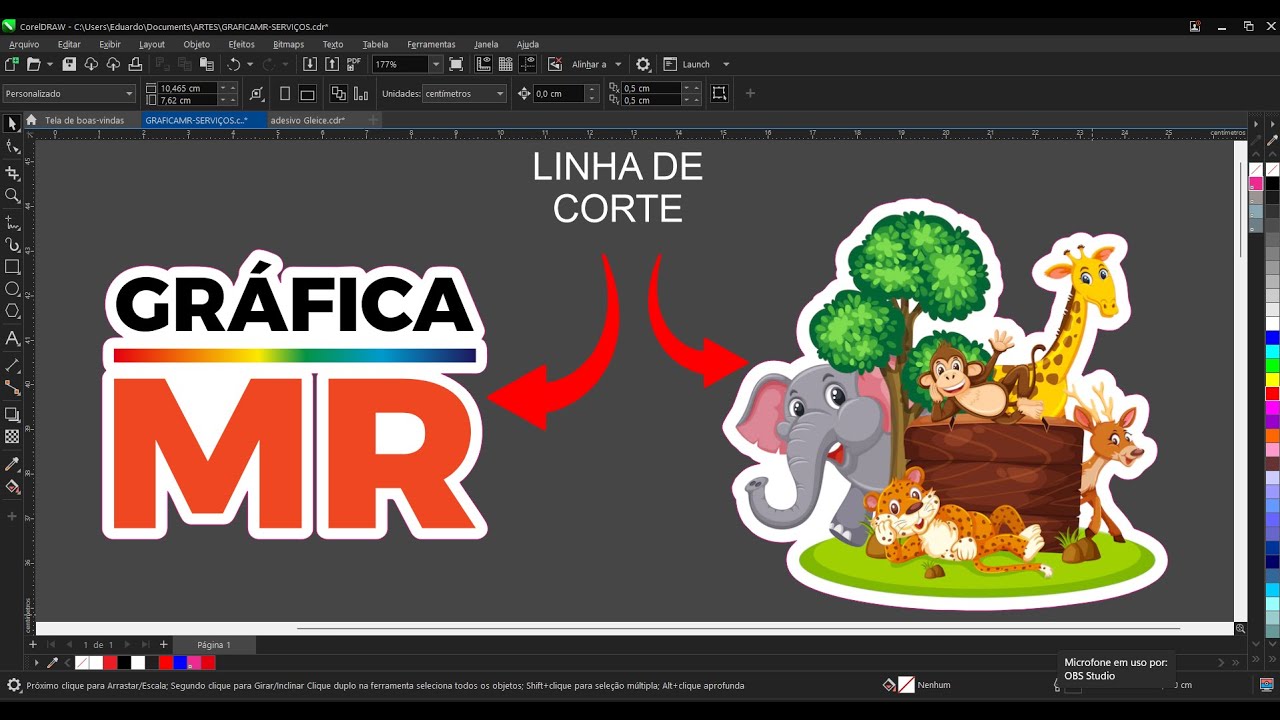 Como Fazer linha de Corte | CorelDraw 2022