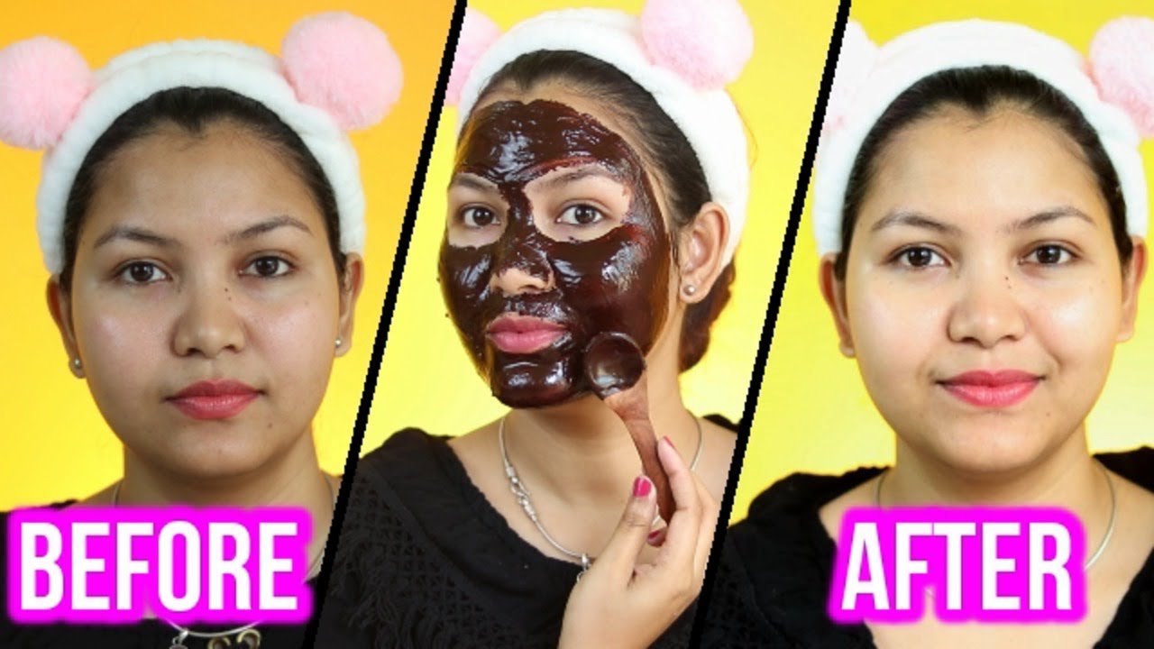 INSTANT Skin Brightening Chocolate Facial At Home / Naturally Glowing, Bright Skin