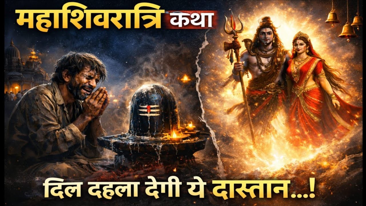 आंसुओं से किया अभिषेक😨स्वयं प्रकट हुए शिव🙏🏻#calendarkatha #mahashivratri2026 #shivratrikatha #upay 
