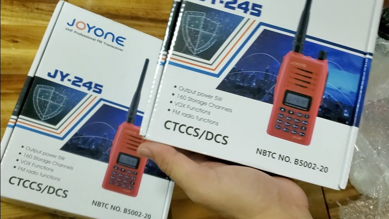 Unbox แะกล่อง วิทยุรับส่ง วอแดง ว.แดง JOYONE JY-245 lazada